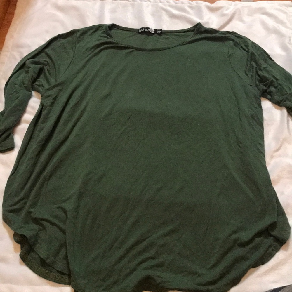 Green top with side slits